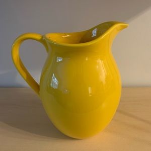 EC Yellow Ceramic Pitcher